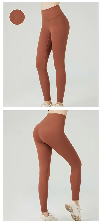 Women's High Waist Butt Lift Yoga Pants - No Camel Toe, Buttery Soft Naked Feeling, Peach Hip, Seamless Gym Running Leggings