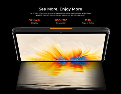 Rugged Tablets HOTWAV R7 12GB(6+6) 256GB 10.1'' 16MP+16MP Android 13.0 15600mAh large battery 20W Dual SIM 4G GPS.