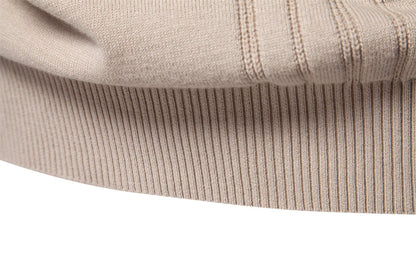 AIOPESON Mens Crewneck Pullover Sweater Knitted Cotton Stripped Quality Autumn Winter Warm Sweaters for Men