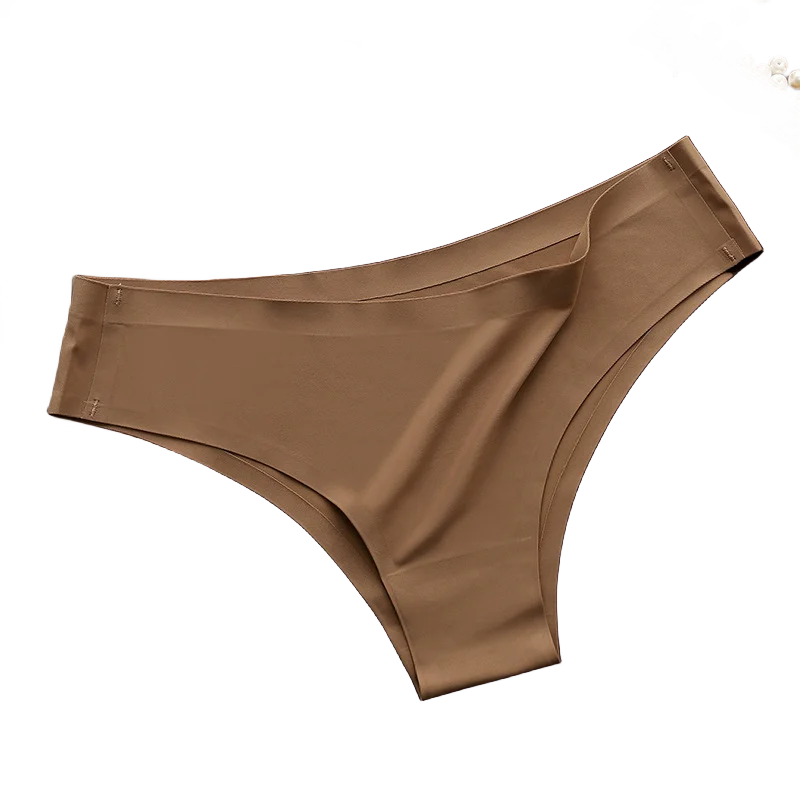 4PCS/Set Seamless Panties Women Sexy Underwear Ice Silk Underpants Low Waist G-string Female Soft Solid Ultra-thin Briefs.