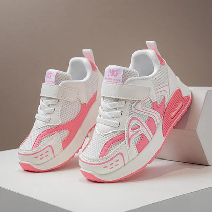 Autumn Children's Sport Shoes PU Leather Teenager Kid's Sneakers Anti-slippery Trend Fashion Girl's Sneakers Boy Running Shoes