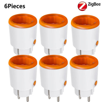 Zigbee Smart Plug 16A EU Smart Steckdose mit Power Monitoring Timing Funktion Sprachsteuerung über Homekit Alexa Google Home Yandex
