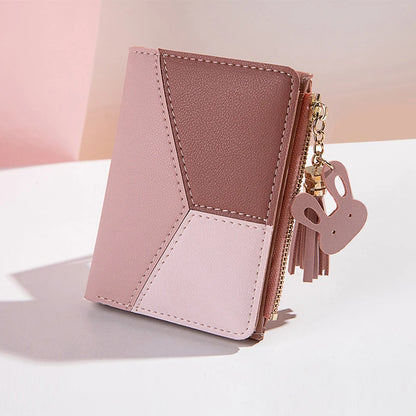 Women's Wallet PU Leather Women's Wallet Made of Leather Women Purses Card Holder Foldable Portable Lady Coin Purses.