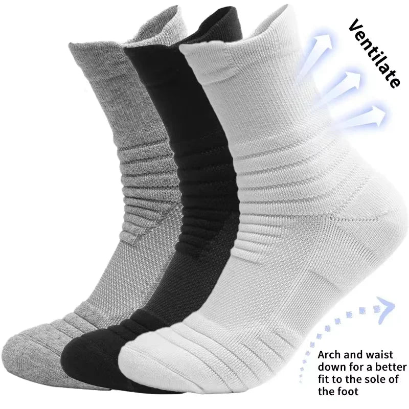 10pairs Breathable Cotton Sports Stockings Men Bamboo Fiber Autumn and Winter Men Socks Sweat Absorption Deodorant Business Sox.