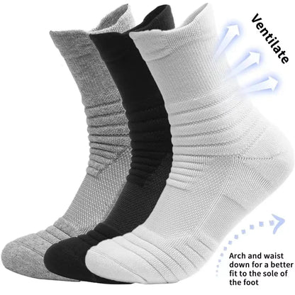 10pairs Breathable Cotton Sports Stockings Men Bamboo Fiber Autumn and Winter Men Socks Sweat Absorption Deodorant Business Sox.
