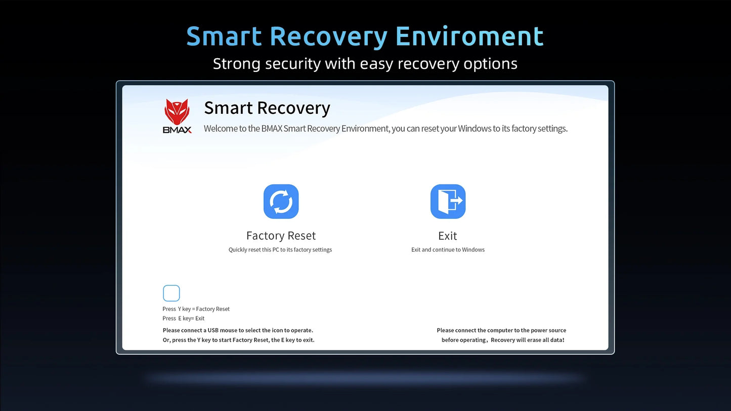 BMAX B4 Turbo Mini PC Windows 11 PC Intel N150 16GB 512GB SSD 2*HDMI 1*Type-C Supports 4K@60Hz 1000MHz Intel Graphics.