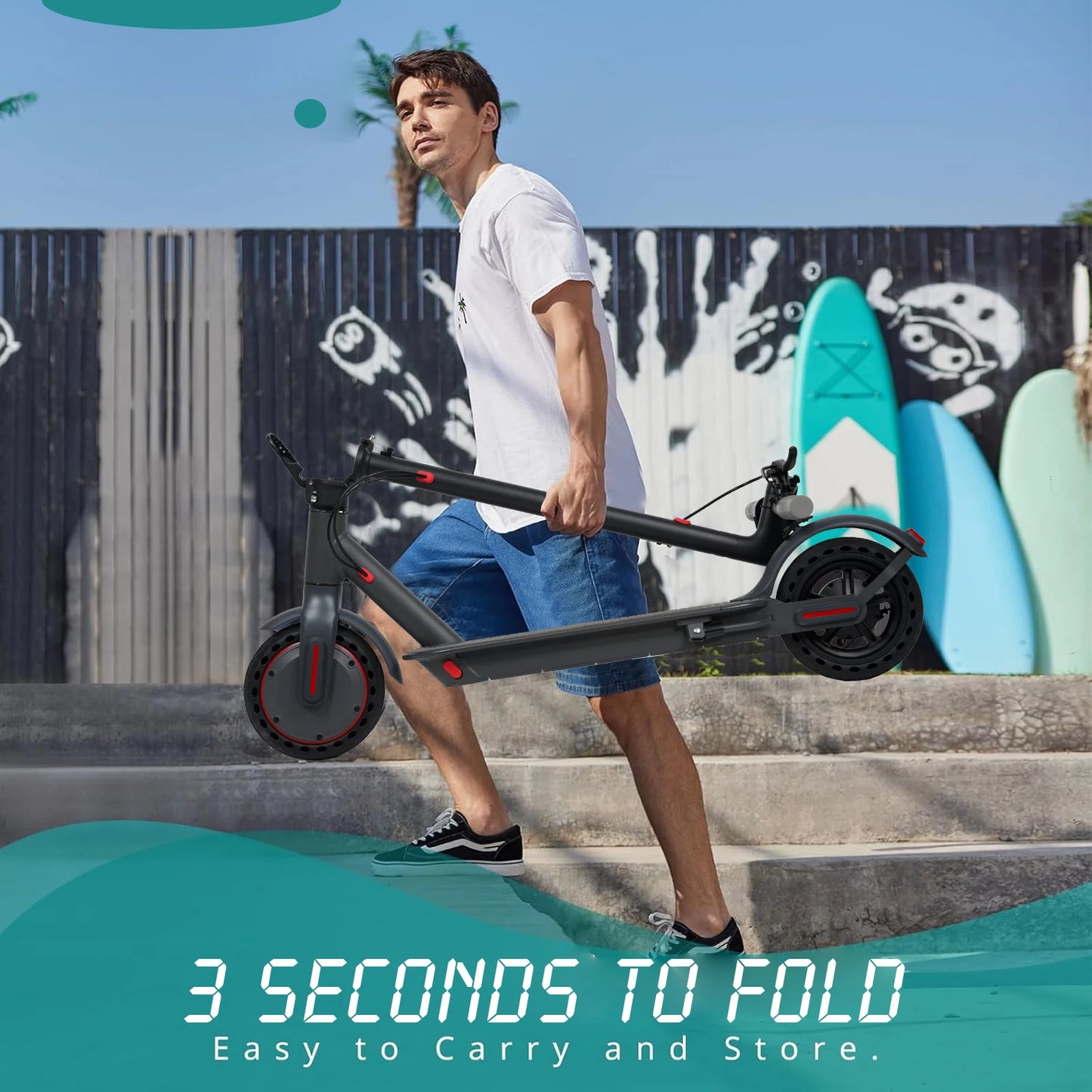 2025 JUICEASE TX01 Electric Scooter 350W Motor 36V 7.8Ah 25 KM Range 31KM/ 8.5 Inch Tires with APP Foldable Adult Kick I Scooter