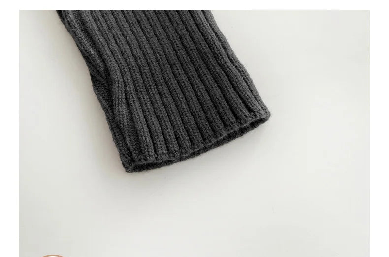 2025 herbst Pullover Neugeborene Mädchen Jungen Ein Stück Kleidung Stricken Strampler Solide Baby Jungen Overall Verdicken Strickwaren Outfits.