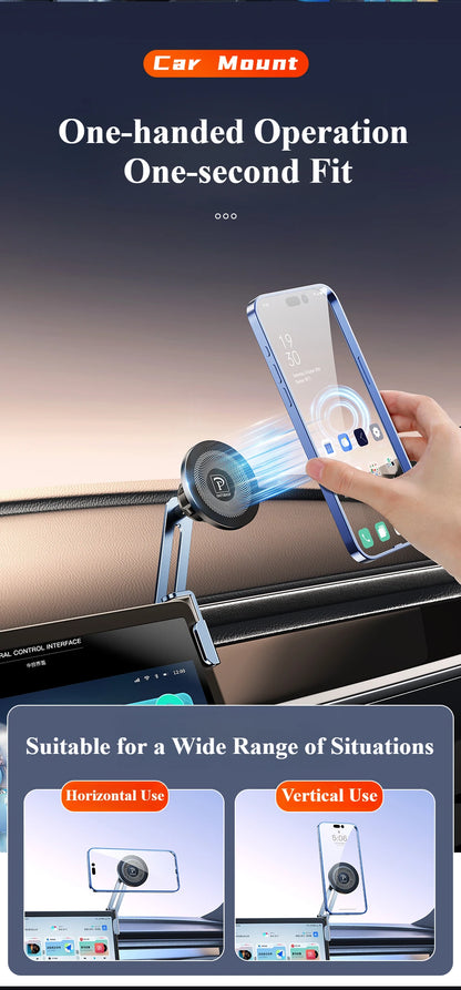 Oatsbasf Dual-position Car Screen Phone Holder Stand Metal Aluminum Adjustable for Tesla Model 3 Highland Y Car Accessories.