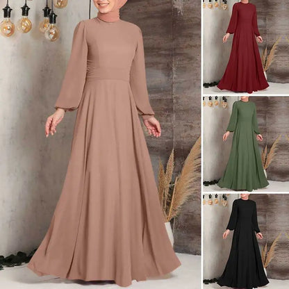 Muslim Women Abaya Long Sleeve Turkish Dresses Women Eid Long Maxi Dress Kaftan Arab Robe Dubai Islamic Clothing Moroccan Kaftan.