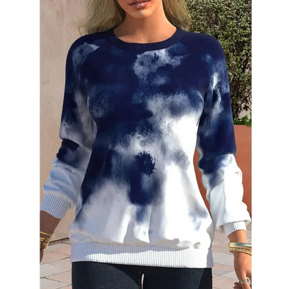 Pullovers Casual Sweatshirts For Women Tie Dyed Tops Autumn Fashion Streetwear y2k Clothes Ropa de Mujer Sudaderas