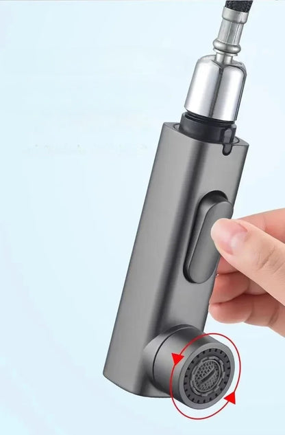 3 Function Stream Sprayer Hot Cold Brass Washbasin Faucet for Bathroom Single Handle Dual Hole Pull Out Basin Sink Mixer Tap