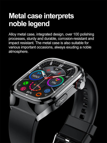 SmartWatch Voice Call Push reminder Physical examination Health Watch Blood Pressure UricAcid Blood Oxygen ECG Sport Smart watch.