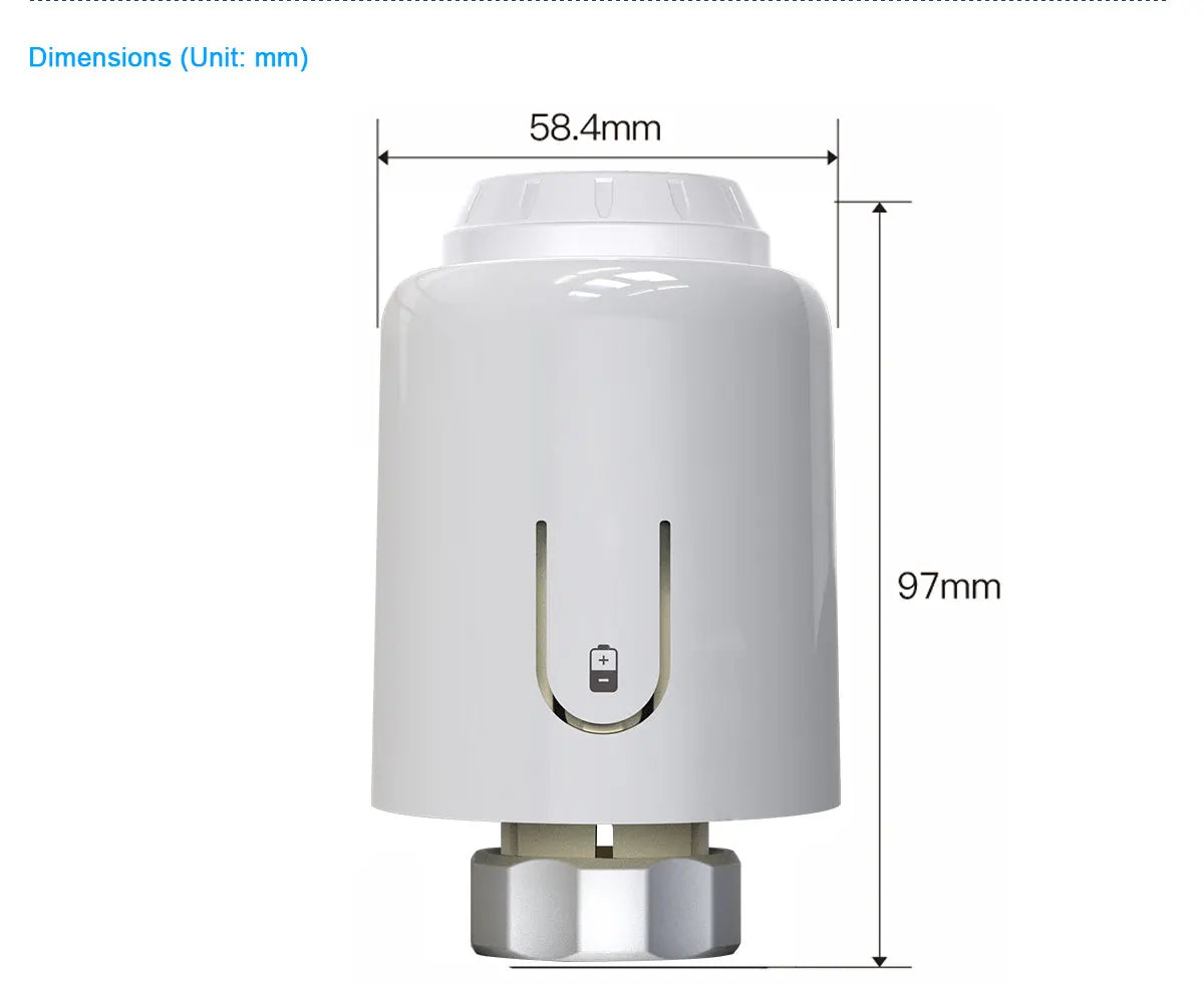 WiFi/Ble/Zigbee Tuya Smart TRV Radiator Actuator Valve Thermostatic Radiator Valve Temperature Controller Alexa Google Home