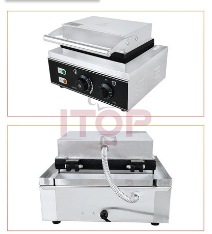 ITOP Commercial Electric Waffle Machine Sandwich Plum Crisp Donut Maker Food Shaper French Waffle Maker Non-stick Coating.
