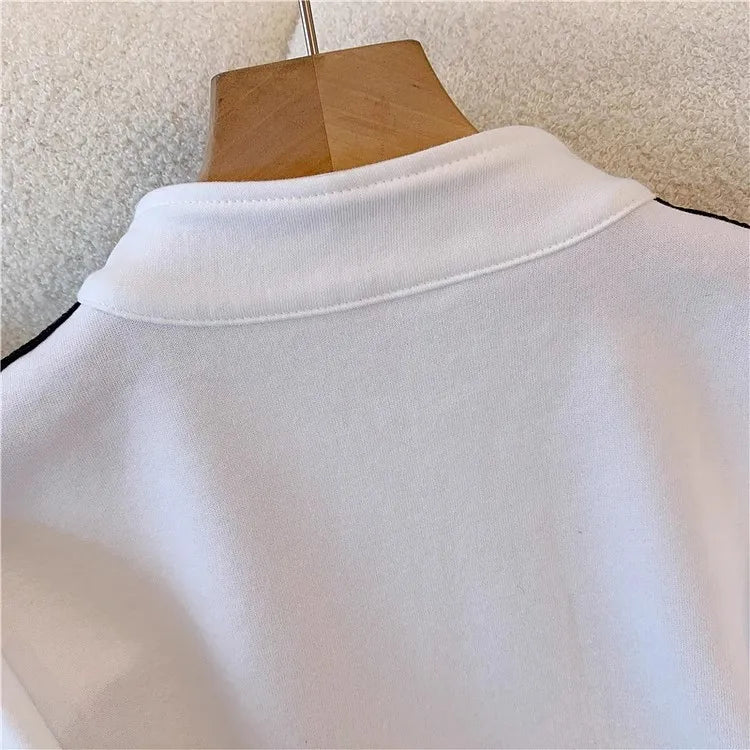 Pant Set Women Two Piece Sets Denim Splice Zipper Matching Sets Casual Coats Wide Leg Long Pants Lace Up Elastic Waist 2025.