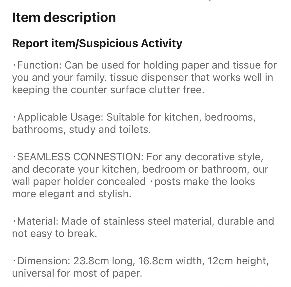 Einbau-Toilettenpapierrollenhalter in Mattschwarz, Aufbewahrungsbox für Seidenpapier aus Edelstahl für Badezimmer, Küche