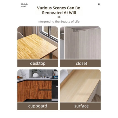 40 cm Möbelrenovierungsaufkleber, selbstklebende Holzmaserungsaufkleber, Tapetenschränke, Holztüren, Tischplatten, Wandaufkleber