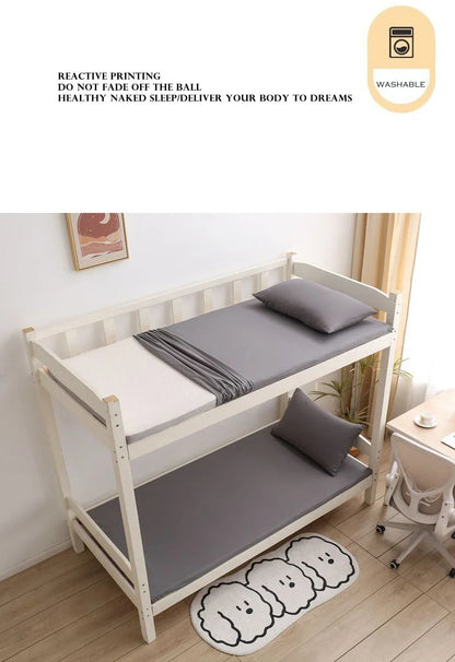 WASART 360° fully enclosed with zipper mattress protector cover student baby single double bed sheet protection pad 90/150cm.