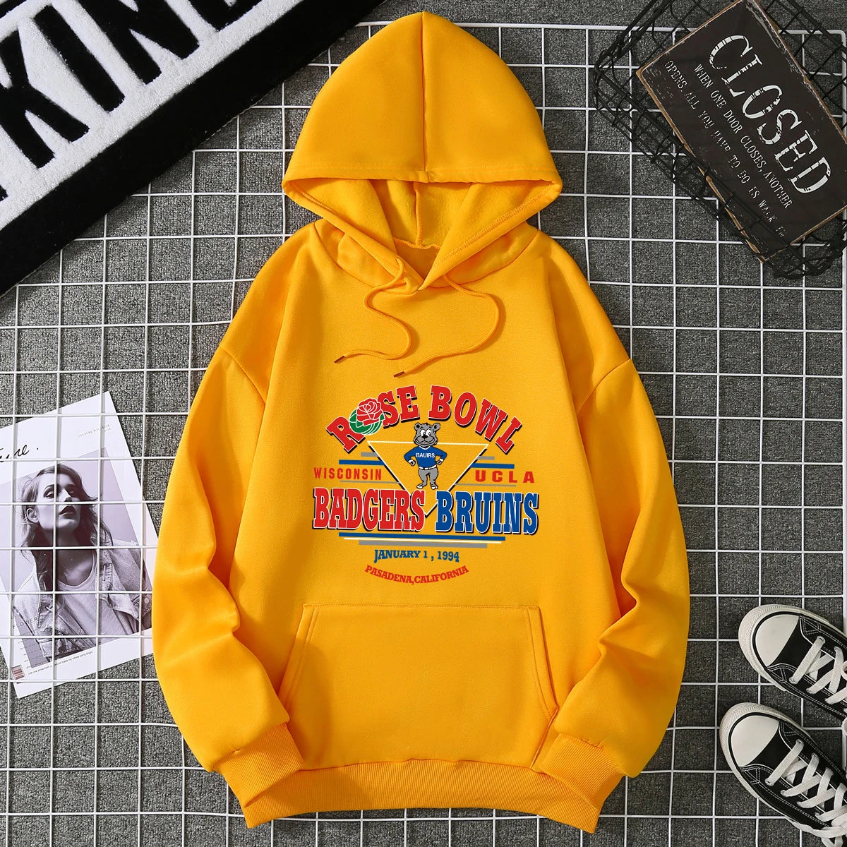 2025, Winter, neuer Damen-Kapuzenpullover, High Street, Unisex-Stil, Doppeltaschen, Sweatshirts, Oberbekleidung, Übergröße, Damenbekleidung CYXX230.