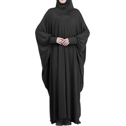 2025 New Ramadan Eid Hooded Muslim Abaya Women One Piece Amira Prayer Garment Hijab Dress Turkey Kaftan Robe Maxi Gown Clothing.