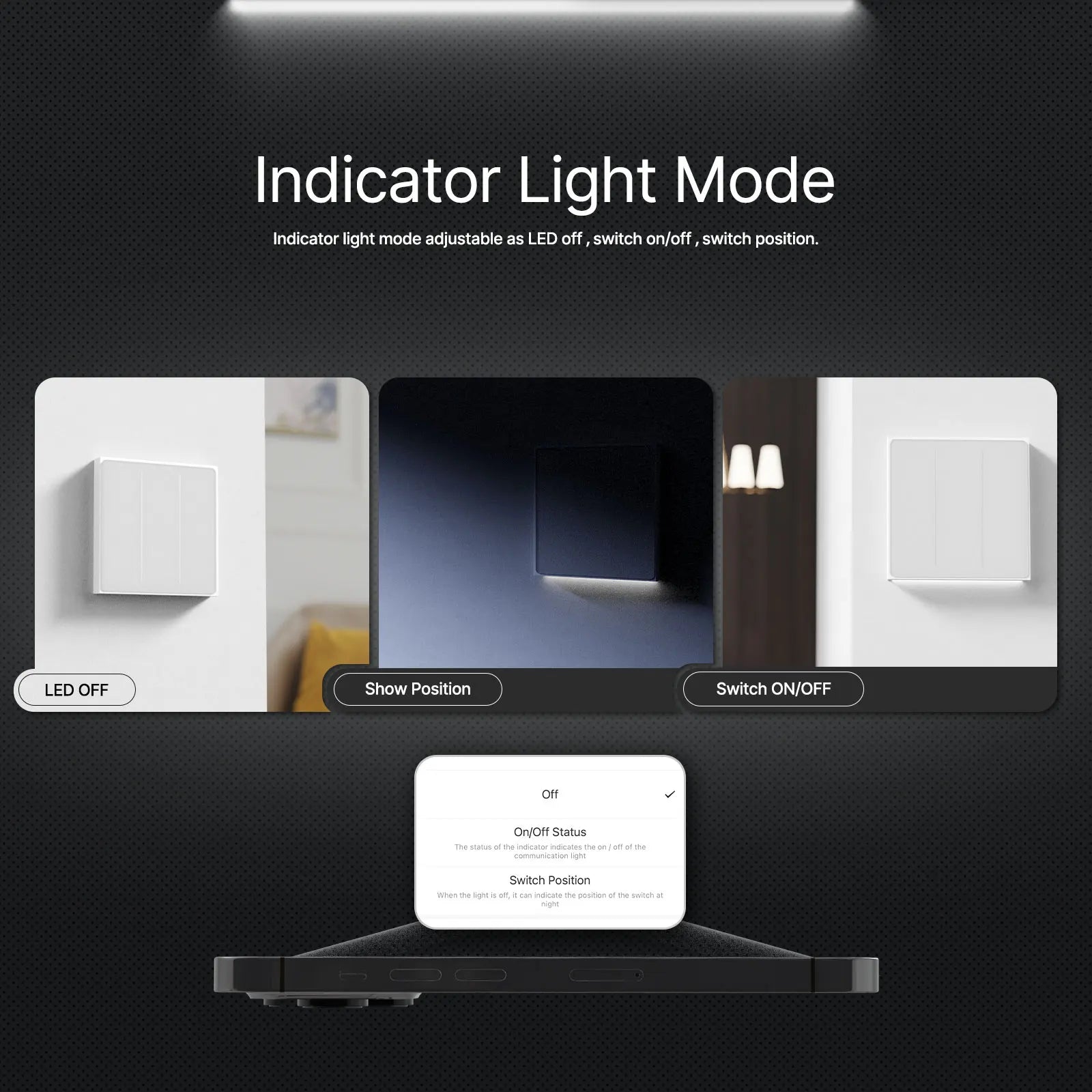 MOES Tuya ZigBee Star Feather Series Smart Touch Switch mit neutraler Lichtszene 2in1 APP-Fernbedienung mit Alexa Google Home.