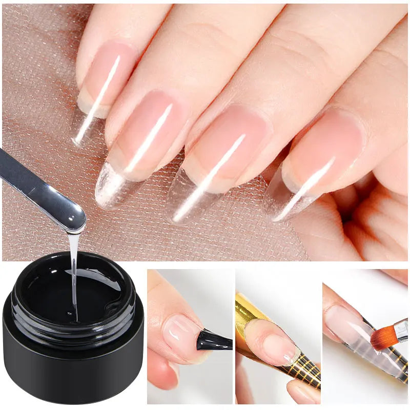 Mtssii 8ML Quick Extension Nail Gel Vernis Nude Milk White Gel Nail Polish UV Semi Permanent Nails Art For Manicure Tools.