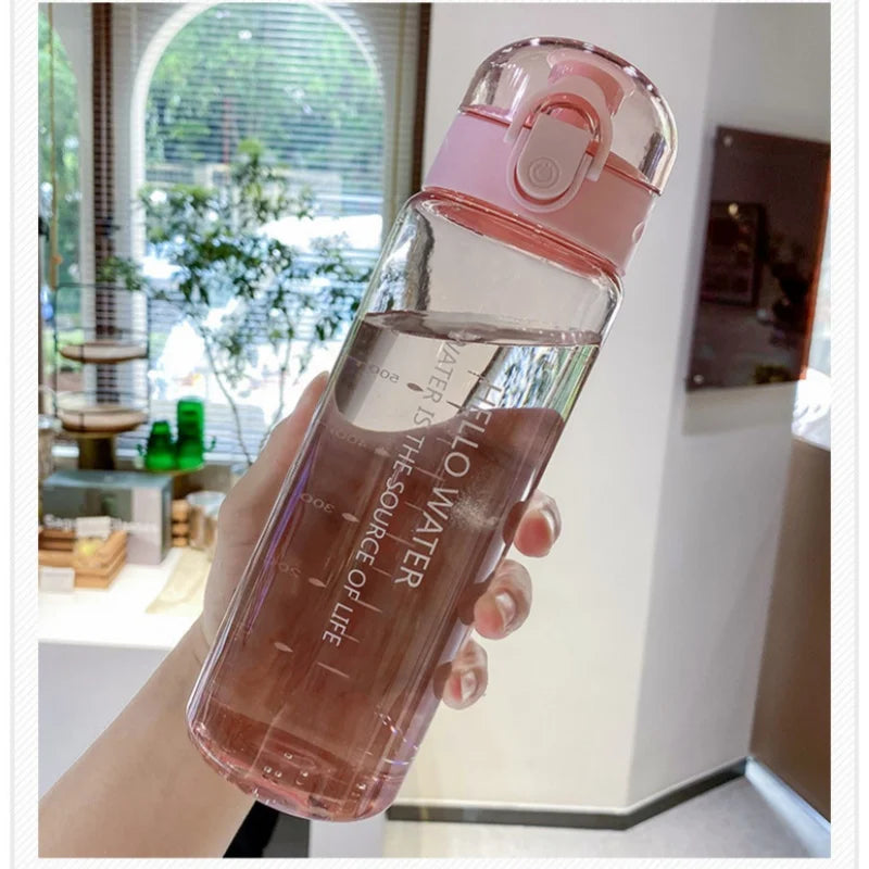 Sports Water Cups For Students Plastic Anti Fall Primary School Students Portable Summer Tea Making Cups With Portable Bottles.