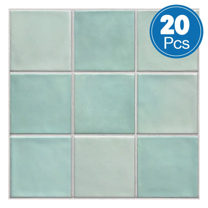20PCS 3D Matte Wall Panels, 30×30cm – Peel and Stick Tiles for Kitchen, RV, and Bathroom Renovations, Decorative Wall Panels
