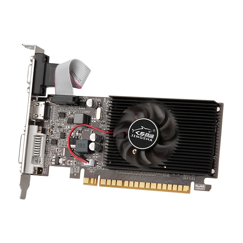 GT610 Display Card DDR3 64Bit Gaming Video Card W/HDMI VGA DVI Port PCI-E2.0 16X PC Graphics Card GT610 1/2GB GPU Display Cards.