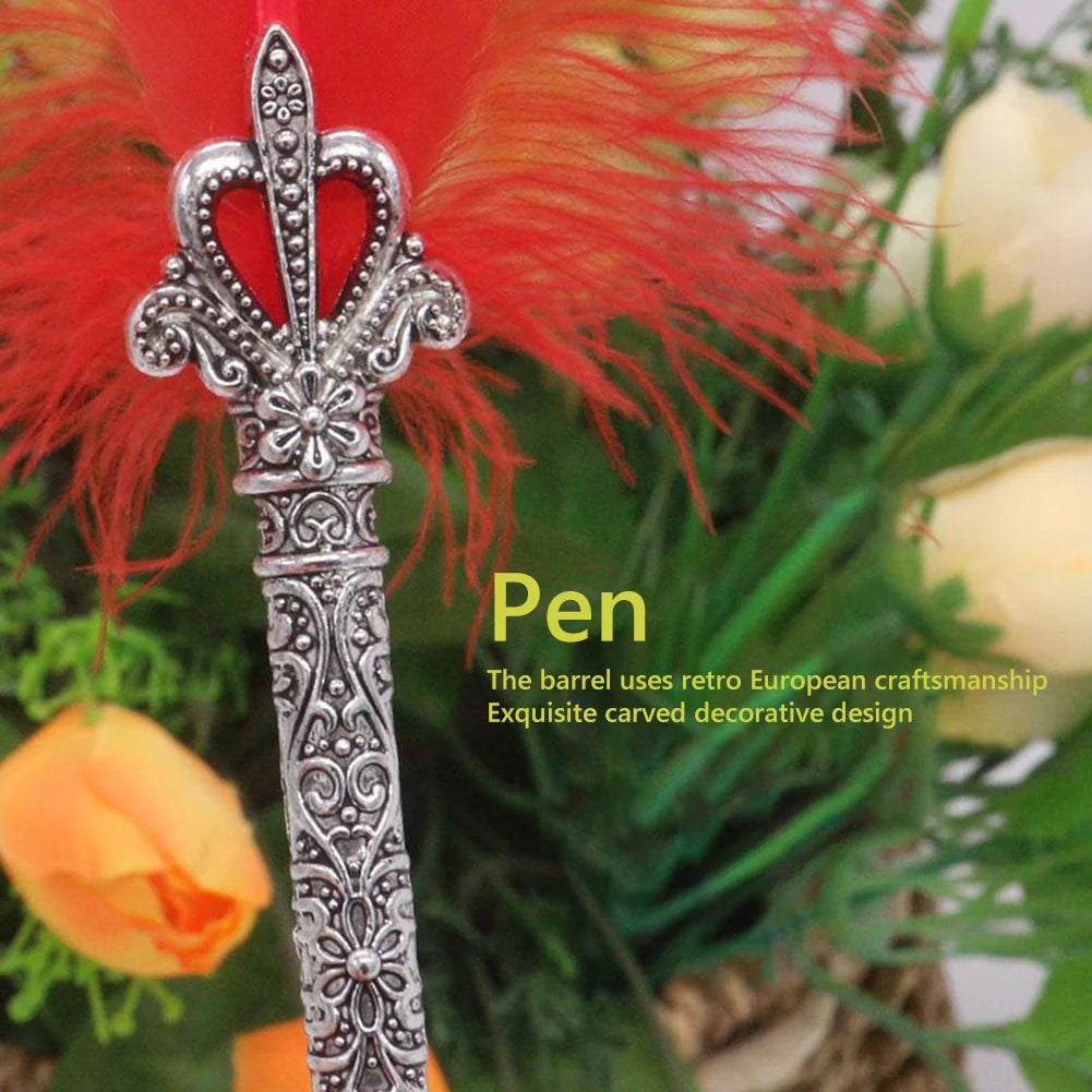 Retro Vintage Kalligraphie Feder Dip Stift Brunnen Stifte Schreiben Tinte Set Kreative Schreibwaren Quill Stift Kunst Liefert Handwerk Geschenke.