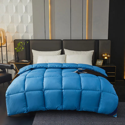 Winter Warm Thicken Duvet 100% Cotton Face Filling Fiber Down Quilts 150x200cm Home Sleeping White Duvet 1pc.