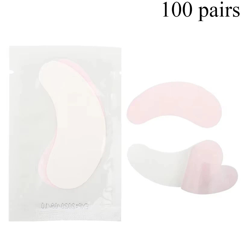 50pairs Eye Patches Under Eye Pads Paper Gel Lash Pad Eye Sticker Tips Wraps Hydrogel Eyelash Extension Patch Makeup Tool.