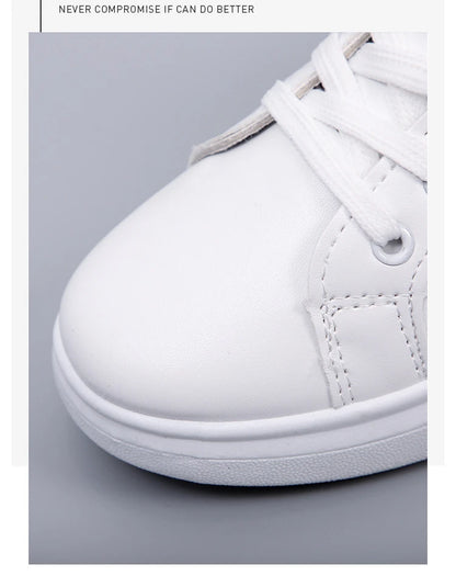 Spring Women Casual Shoes White Breathable Embroidered Flower Lace-Up Women Sneakers Fashion Korean version Women Tennis shoes.