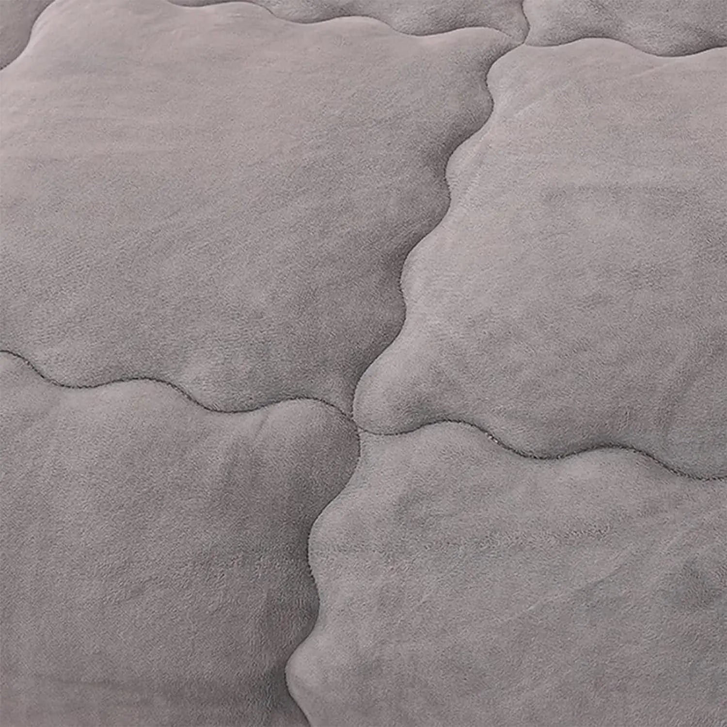 Contemporary Style Reversible Sherpa Fleece Winter Comforter, Soft Breathable Plush Warm Bedding, 100% Polyester Fill & Cover.