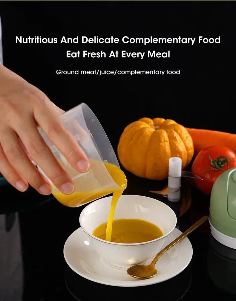 Electric Garlic Purer 250ML Mini Electric Garlic Chopper USB Charging Ginger Vegetable Cutter Food Chopper Kitchen Tools.