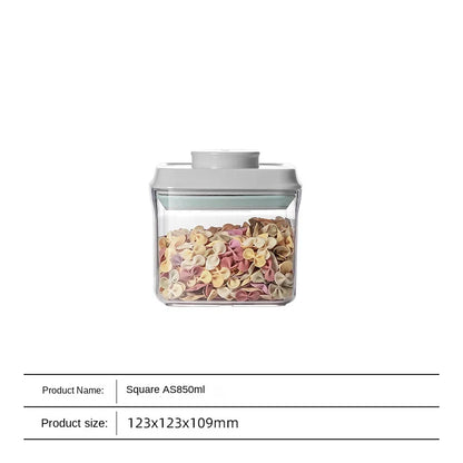 Airtight Food Storage Containers with Lids,Top Pop One Button Control,Air Tight Stackable Dry Cereal Container Set for Pantry