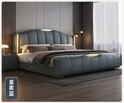 200 x 220 cm Rahmen-Kopfteil, Hochzeitsbett, Hauptschlafzimmer, Kingsize-Doppelbett, 3 Schubladen, Aufbewahrung, luxuriöse Schlafzimmermöbel in voller Größe