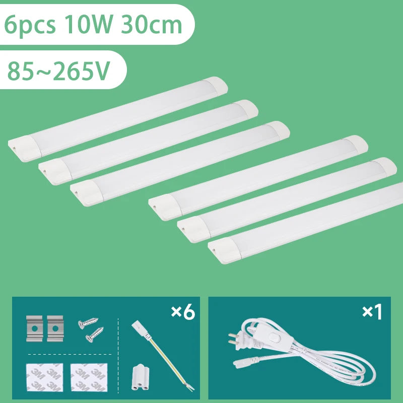 Super Helle Küche Licht Unter Schrank Lichter 20W 10W 6W Led-leuchten Für Küche 220V 110V Küche Beleuchtung Led Rohr Licht