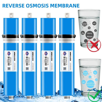 Water Purifier Reverse Osmosis Membrane Kitchen Direct Drinking Water Reverse Osmosis Universal Filter Cartridge 50/75/100/150G