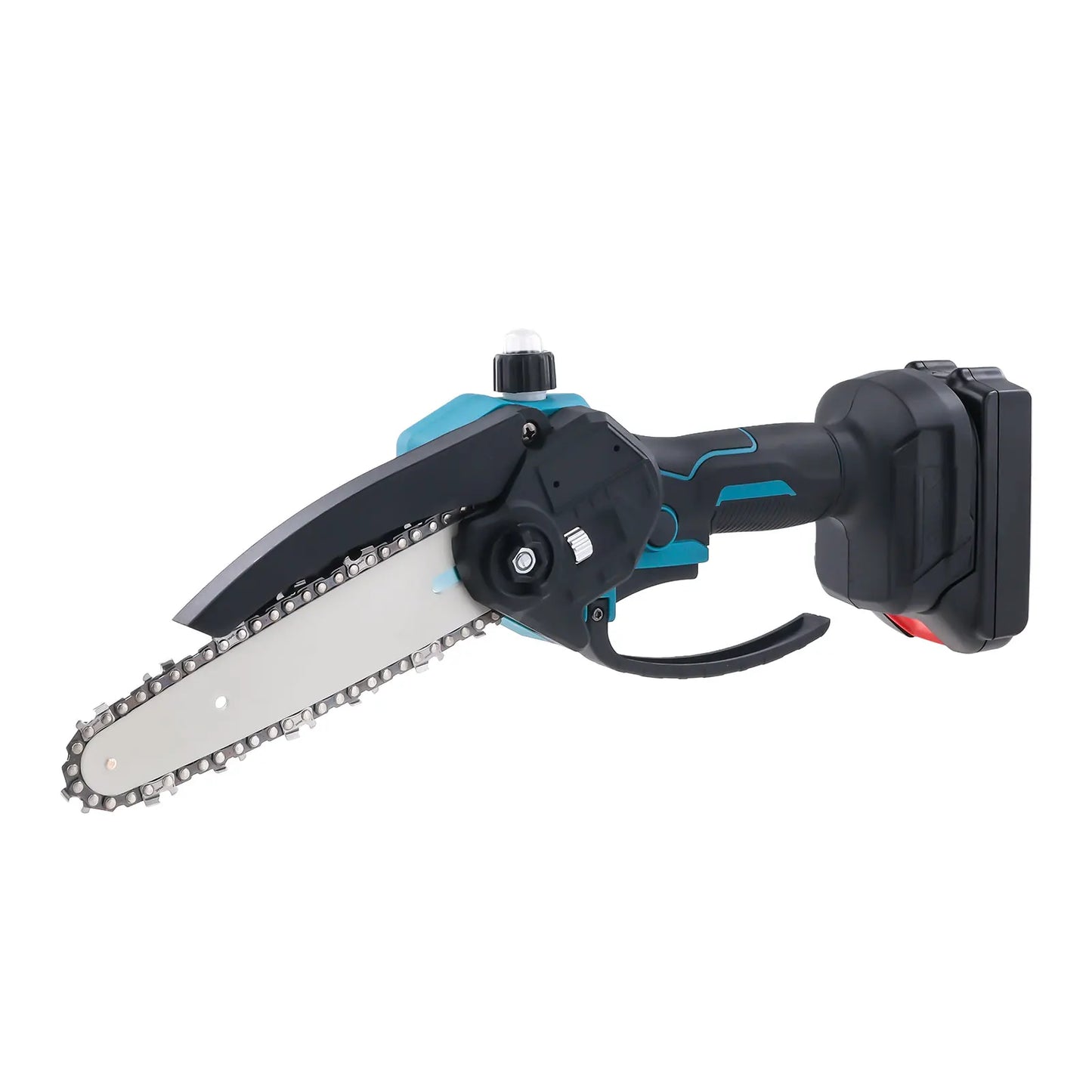 Podofo 6inch Electric Chain Saw Cordless Chainsaw Portable Tree Branch Logging Cutter Woodworking Garden Tool with 2 Batteries