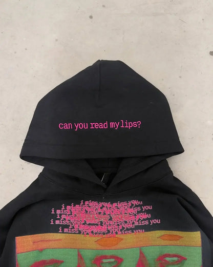 Y2k Hip-Hop Fashion Letter Printing Hoodie Women Casual Streetwear Sweatshirt Top Gothic Oversized Hoodie Men's Clothing