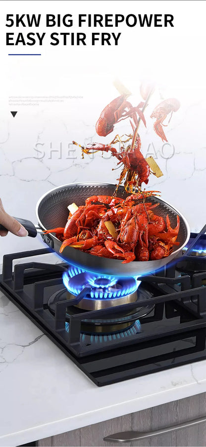 JYZ/T-733-PCB Gas Stove Three Eyes Stove Household Desk Embedded Dual-use Double Stove Natural Gas Liquefied Gas Stove.