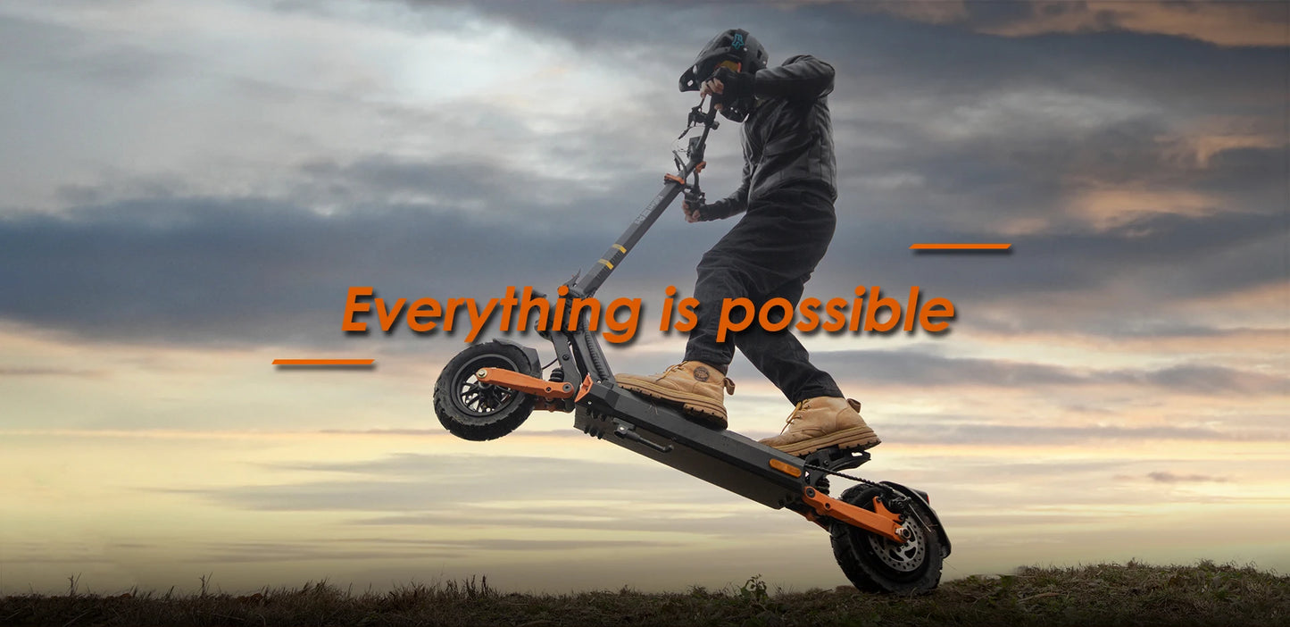 KuKirin G2 Pro VMP Electric Scooter 500W 48V 15.6Ah 9 Inch Off-road Tire Foldable Electric Scooter 25KM/H Speed 65KM Range.