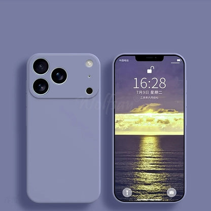 For iPhone 17 Pro Case Liquid Silicone Plain Rubber TPU Case For iPhone 17 Pro Cover Protector For iPhone 17 Air Pro Max Case