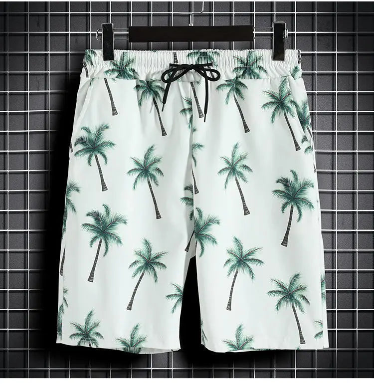 Beach Clothes For Men 2 Piece Set Quick Dry Hawaiian Shirt and Shorts Set Men Fashion Clothing Printing Casual Outfits Summer