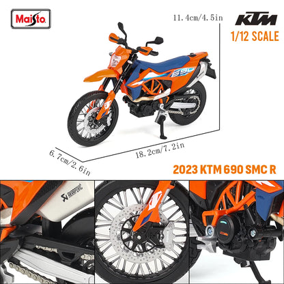 Maisto 1:12 KTM series KTM RC 390 690 DUKE 1290 simulation alloy motocross authorized motorcycle model toy car Collecting gifts.