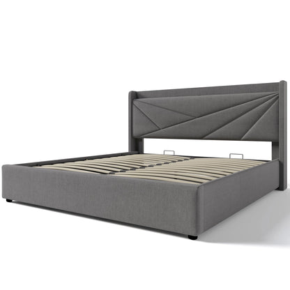 90/140/160/180 * cm Polster bett Doppel-Stauraum box mit USB-Typ-C-Lade kopfteil (Matratze nicht im Lieferumfang enthalten)