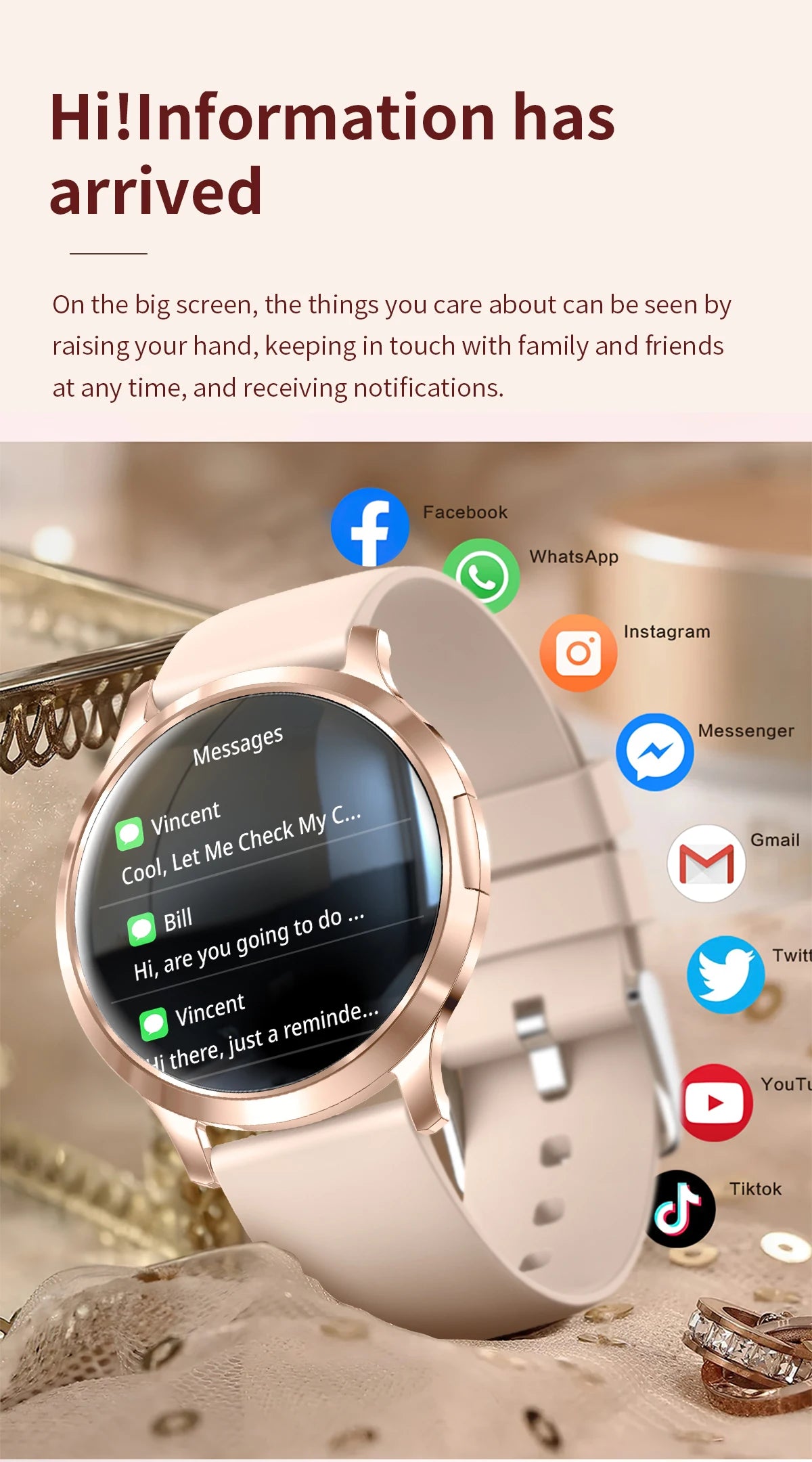 2025 New Smart Watch For Women AMOLED Screen Watches IP68 Waterproof Heart Rate Monitor Ladies Call Smart watch For Android ios.