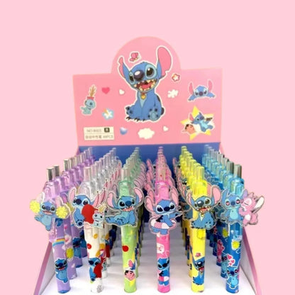 Disney Stich Gel Stift 48Pcs Schwarz 0,5mm Cartoon Kawaii Paster Neue Nette Styling Schule Liefert Freunde Schreiben geburtstag Geschenke.